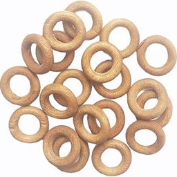 Zippy Flora Wooden Rings for Craft & DIY Projects 19 mm diamtr (Pack of 25)-picture-16