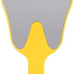 Gold Cura Dental | Dental Mirror | Dental Face Mirror | Dental Hand Mirror | Tooth Shape Face Mirror | Material: Glass Mirror (Yellow)-image-26