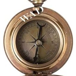 Push Button Design, Handmade Brass Rose London Vintage Look Push Button Pocket Compass-15