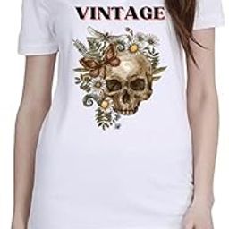 Vintage (BLK) White Women Polo T-Shirt-image-88