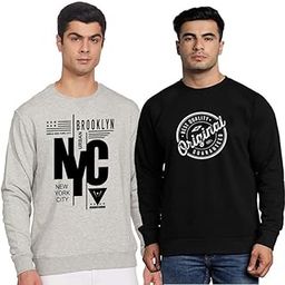 Mens Sweatshirt Combo Pack of 2 1145_L Multicolour-image-82