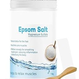 Epsom Salt for Foot Pain Relief and Relaxation, Eucalyptus Scented, 1kg-image-56