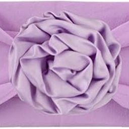 SYGA Baby Headbands Soft Nylon Fancy Flower Strechable Hairbands For Newborn Infant Toddlers Kids 0-3 Year (Purple)-image-84