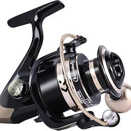 Sougayilang Spinning Reels Light Weight Ultra Smooth Powerful Fishing Reels-Golden-4000-picture-14