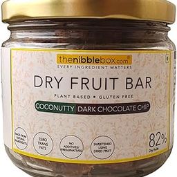 thenibblebox Coconutty - Dark Chocolate Chip (Dry fruit bars/Vegan mithai) 200g jar [82% dry fruits by weight, gluten free, plant based, no preservatives/additives, zero trans fats]-image-18