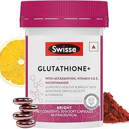 Swisse Glutathione+ Manufactured In Australia, Glutathione Tablets with Astaxanthin, Vitamin C & E, Nicotinamide For Healthy, Radiant & Youthful Skin (30 Capsules, 1 Capsule Per Serving)-19