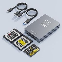 CFexpress Type B Card Reader and XQD Card Reader,USB 3.2 Gen 2 10Gbps Thunderbolt 3 Port CF Express Card Type B Reader Aluminum CFexpress Memory Card Adapter for Photographer,Filmmaker,Content Creator-11