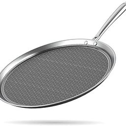 HomeEssentials 29cm Tri-Ply Honeycomb Non-Stick Dosa Tawa | Induction & Gas Compatible | Tawa for Dosa, Uthappam, Chapati, Roti, Naan | Metal Spatula Safe | Riveted Handle | Toxin-Free Cookware-image-24