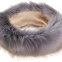 Ladies Russian Faux Fake Fur Hat Headband Winter Plush Earmuff Warmer Gray-image-42