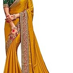 Women's Pink Satin Silk Embroidered Saree with Unstitched Blouse Piece (SANCHI3001_SUM_Parent)-picture-46