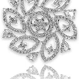 jewelopia American Diamond Floral CZ Studded Adjustable Silver Plated Fashion Ring For Women & Girls-picture-26