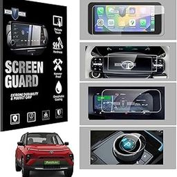 Gear Guard Screen Protector For Tata Punch EV 2024 Car Accessories Infotainment system Protection film Empowered, Empowered S, Empowered+ (Clear, 10.25"Inch + Steering + Instrument + Gear Knob)-18