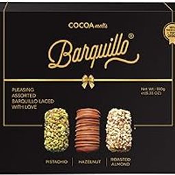 Barquillo Assorted Premium Chocolate Gift Pack Box - 9 Pcs (180 gm) | Roasted Almonds, Hazelnut and Pistachio imported | Dubai couverture taste | Diwali Gift Pack Celebration-image-28