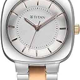 Glamour Quartz Analog Silver Dial Stainless Steel Strap Watch for Women-image-86