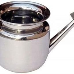 AcuThera Point Stainless Steel Neti Pot with Plastic Black Nostril Dip for Sinus Congestion Saral Yog Jal Nati Lota-image-96