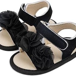 6 to 12 Months Baby Girls Anti-Slip Floral Design Hook & Loop Sandal -BT4662-image-64