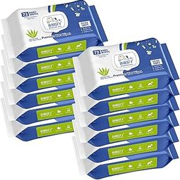 Babify Premium Baby Wipes with Flip-Top Lid | Aloe Vera & Paraben-Free | Pack of 12 (864 Wipes, 72 Wipes per Pack)-image-51