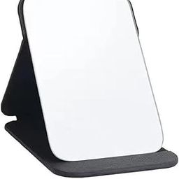 FLAVION Portable Folding Makeup Mirror, Compact & Lightweight, Tabletop Travel Mirror with Stand,Foldable & Lightweight Makeup Mirror with Stand, Ideal for Desk, and Travel Use (Black, Pack of 1)-12