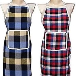 Cread Craft Waterproof Kitchen aprons for women and men with big Pocket (Color and Design May Vary)-22