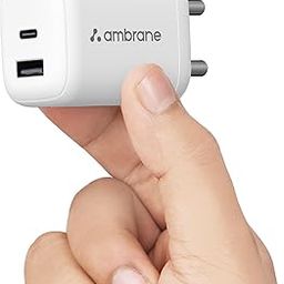 Ambrane 45W Dual Port GaN Charger, USB & Type C Port with QC & PD Technology Compatible with MacBook & Type-C Laptop Charging, iPhone, iPad, Samsung, Redmi, Mi, Oneplus, Oppo, Vivo (Charge 45, White)-28