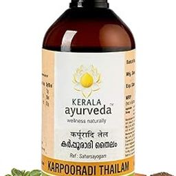 Kerala Ayurveda Karpooradi Thailam 200ml | Chest Rubbing Oil | Herbal Oil for Cough & Cold | For Easy Breathing | Natural Congestion Relief | With Kapoora, Ajmoda, and Coconut Oil |-14