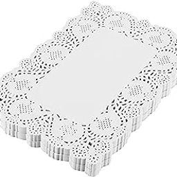 Pocheon® 16 x 12 Inch (40 X 30 cm) Disposable Rectangular Paper Doilies for Food, Cakes, Baked Goods, Desserts, Tableware (100)-image-38