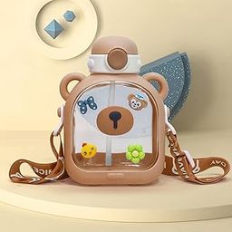 StarAndDaisy Water Bottle for Kids, Sipper with Straw, Sipper Bottle for Kids with Leak-Proof Locking Flip Lid and Soft Touch Carry Loop with Removable Strainer for Girls & Boys (700ml)-image-20