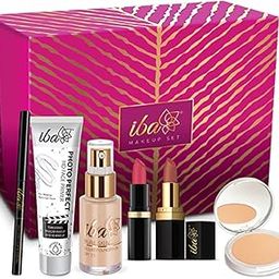 Iba Makeup Gift Set for Women (Fair) | Foundation, Compact, Primer, Lipsticks, Kajal | Long Lasting | Full Coverage | Bridal Makeup Kit for Women | 100% Vegan & Cruelty-Free (6 items makeup combo in the one set)-28