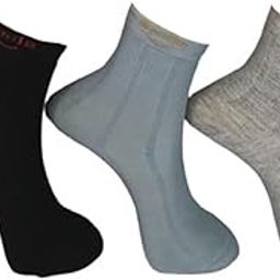 Women's Ankle Length Designer Knitted Multicolor Socks | Socks for Women| Pack of 3 | Design may vary-image-89