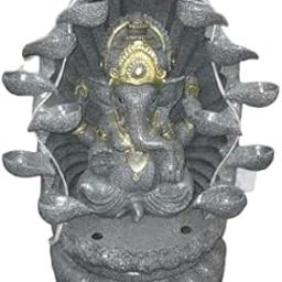 Shawshank 28 Inch Diya Mandir Ganesh Fiber Water Fountain for Living Room, Puja Room, Home Dcor, Living Room, Office, Mandir Dcor, Idol Statue-image-56