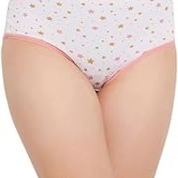 Women's Cotton High Waist Outer Elastic Hipster Panty - White-image-29