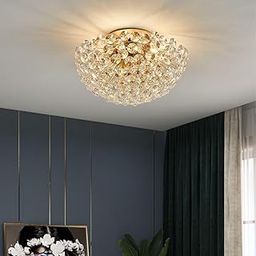 Decor chronicle 500 mm Round LED Ceiling Light Crystal Chandelier Jhoomer Lighting Fixture Modern Pendant Lamp for Living & Dining Room Bedroom-image-7