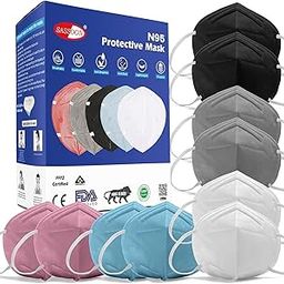 BIS Approved N95 Face Masks- Anti Pollution Cotton Reusable & Washable Mask with 6 Layer Protection, Comfortable Ear Bands & Adjustable Nose Clip-23
