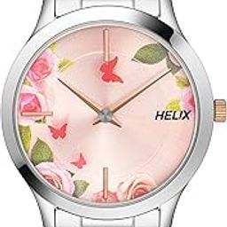 by Timex Pink Round Analog Watches for Women | Quartz Movement Stainless Steel Bracelet Ladies Watches | Upto 30 m Water Resistance with Foldover Clasp Closure | Gift for Women TW053HL06-image-23
