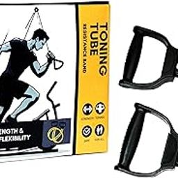 Pro365 Resistance Exercise Bands/Toning Tube/Toning Bands/Home Exercise Bands For Gym Men & Women (6 Month Warranty) - Natural Rubber-image-27