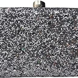 Women's Silver Sequin Clutch/Purse for Party/Cocktail-image-18