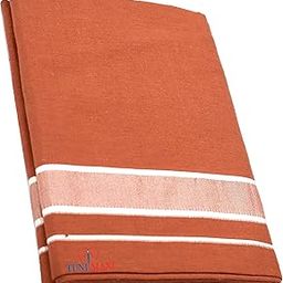 Men's Cotton saffron Kavi Dhoti/Temple wear/Length 2.0m Free Size-image-84