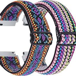 NineHorse Elastic Compatible with Embr Wave 2 Wristbands,Soft Breathable Nylon Loop stretchy Adjustable Watch Strap Quick Release Bands Replacement for Embr Wave 2 Thermal Band-image-32