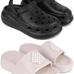 Premium Comfortable Regular Wear Women Clogs with Slider Sandal for Women's & Girls-Combo-COMBO(2)-O23-O14-5 -P2-image-41