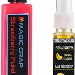 Fishing Banana Magic Crap Bait 100ml, Strawberry 25ml Attractant Spray Combo-image-39