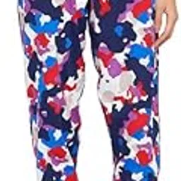 clovia Women's Cotton Camouflage Print Joggers In Multicolor-picture-38