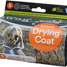 Henry Wag Medium Microfibre Dog Bathrobe for Pet Dog | Quick Dry and High Water Absorbent Drying Coat 45 CM, Grey-image-57