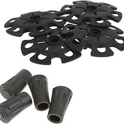 CALANDIS™ 4pcs Replacement Rubber Snowflake Snow Basket Hiking Trekking Poles | Walking & Trekking Sticks | Hiking Gear | & Hiking | Outdoor Sports-87
