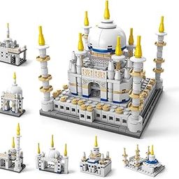 SKY LINE OCEAN 6-in-1 Taj Mahal Building Block Set Toys | STEAM Kit for Kids | Build Iconic Monuments & Landmarks (510+Pcs) | Birthday Gift for Boys & Girls || 6 Months Structural Warranty-image-71