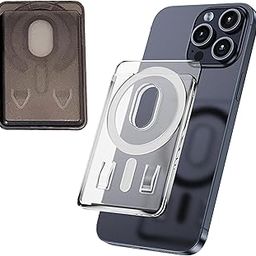 Magnetic Card Holder Case, Frosted Back Access, Strong Magnet Feature, Compatible with iPhone iOS & Smart Mobiles (Black)-image-94