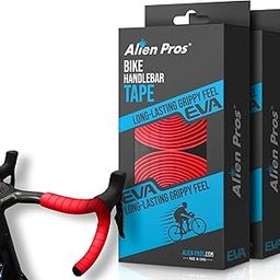 Alien Pros Bike Handlebar Tape EVA (Set of 2) Black Red White Blue Pink Green - Enhance Your Bike Grip with These Bicycle Handle bar Tape - Wrap Your Bike for an Awesome Comfortable Ride-image-2