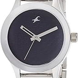 Quartz Analog Blue Dial Stainless Steel Strap Watch for Girls-NR6078SM04-image-51
