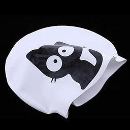 UJEAVETTE® Unisex Durable Silicone Swim Cap Waterproof Swimming Pool Hat Cat Collins-image-78