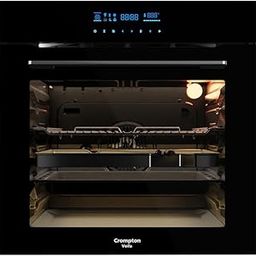 Crompton Voila Convenction 78L Built in Black Finish Oven| LED screen with touch screen | 12 cooking Function with 3D heating, Air Frying feature| 2 year manufacturer's warranty-image-77