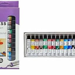Brille Bee Glass Studio Paint Set – 12 Vibrant Colors for Glass, Ceramic, and Porcelain – Premium, Transparent, Non-Toxic, Water-Based Paints – Ideal for DIY Crafts, Stained Glass Effects, & Home Décor-image-10